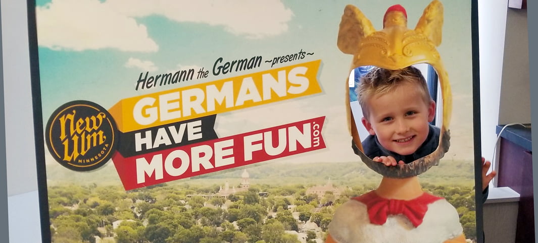 Child in Germans Have More Fun cutout
